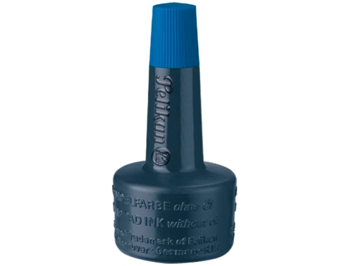 Tinta tampon Pelikan azul bote 28 ml 351213, imagen 2 mini