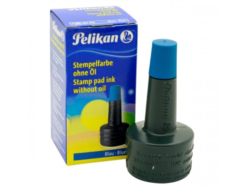 Tinta tampon Pelikan azul bote 28 ml 351213, imagen 4 mini