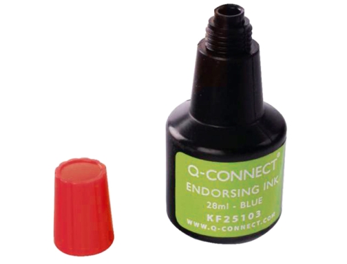 Tinta tampon Q-connect rojo bote 28 ml KF25108, imagen 4 mini