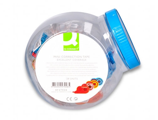 Corrector Q-connect cinta mini blanco 4,2 mm x 5 mt bombonera de KF27028, imagen 2 mini