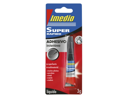 Pegamento Imedio super rapido adhesivo instantaneo bote de 3 gr 7001484, imagen 4 mini