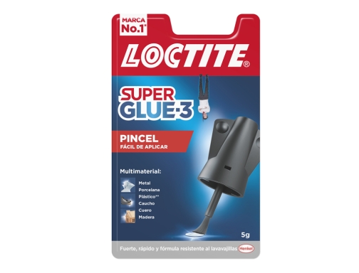 Pegamento Superglue Loctite 5 grs, aplicador con pincel. Adhesivo instantaneo 2640969, imagen 3 mini