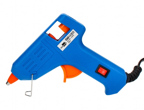 Pistola termofusible mini Liderpapel de 25w con gatillo dispensador y 2 barras 72440, imagen 4 mini