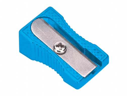 Sacapuntas Liderpapel de metal cuña 1 utilizacion color azul 163442, imagen 2 mini
