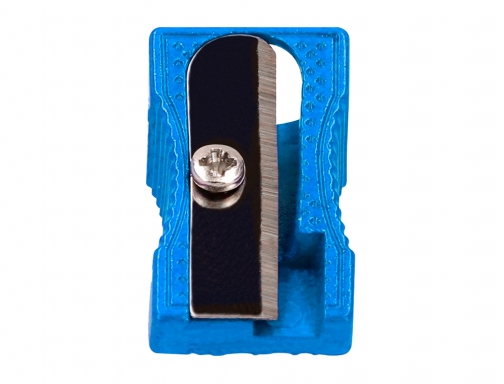 Sacapuntas Liderpapel de metal cuña 1 utilizacion color azul 163442, imagen 4 mini