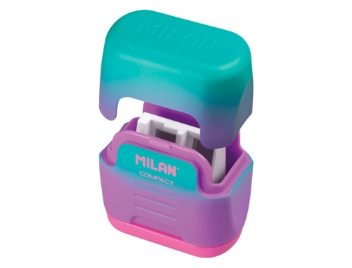 Sacapuntas Milan compact sunset plastico 2 usos colores surtidos 20166224SN, imagen 2 mini