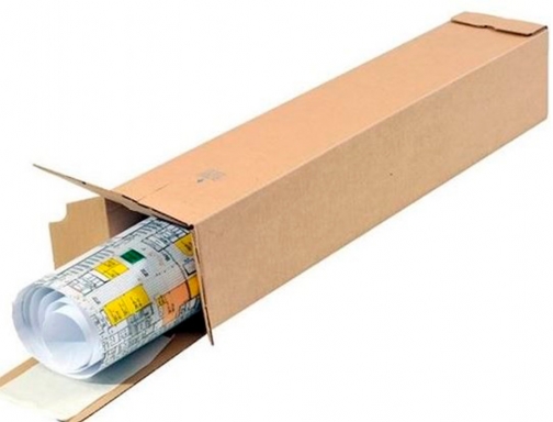 Caja para embalar Q-connect tubo medidas 725x95x95 mm espesor carton 3 mm KF26145, imagen 4 mini