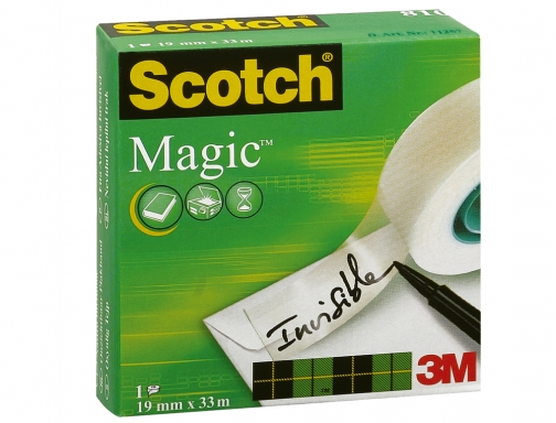 Cinta adhesiva Scotch magic invisible 33 mt x 12 mm 70005258721, imagen 2 mini