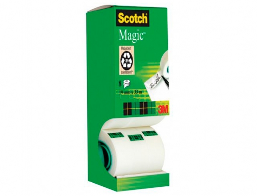 Cinta adhesiva Scotch magic invisible 33 mt x 19 mm pack de XA004839487, imagen 2 mini