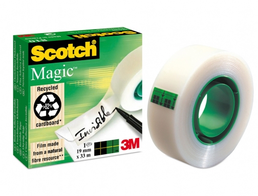 Cinta adhesiva Scotch magic invisible 33 mt x 19 mm pack de 70005241859, imagen 4 mini