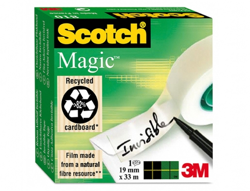 Cinta adhesiva Scotch magic invisible 33 mt x 19 mm pack de 70005241859, imagen 5 mini