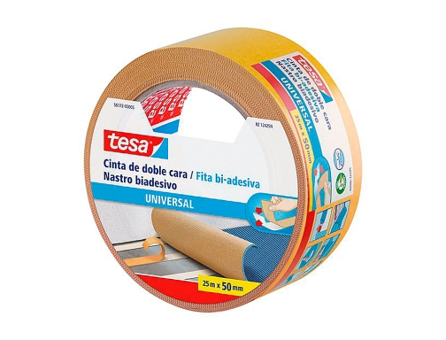 Cinta adhesiva Tesa doble cara universal 25 mt x 50 mm 56172-00005-12, imagen 2 mini