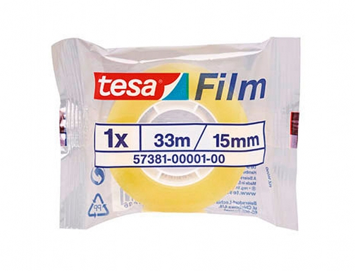 Cinta adhesiva Tesa standard 33 mt x 15 mm 57381-0001-02, imagen 2 mini