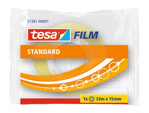 Cinta adhesiva Tesa standard 33 mt x 15 mm 57381-0001-02, imagen 3 mini