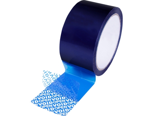 Cinta seguridad Qconnect precinto postal azul 35 mt x 33 mm KF17111, imagen 2 mini