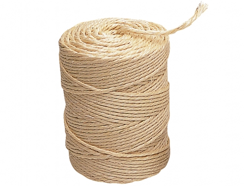 Cuerda sisal 3 cabos Liderpapel rollo 1 2 kg 59430, imagen 2 mini