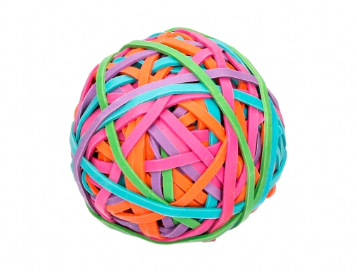 Gomillas elasticas colores Q-connect bola de 115 gr KF15160, imagen 2 mini