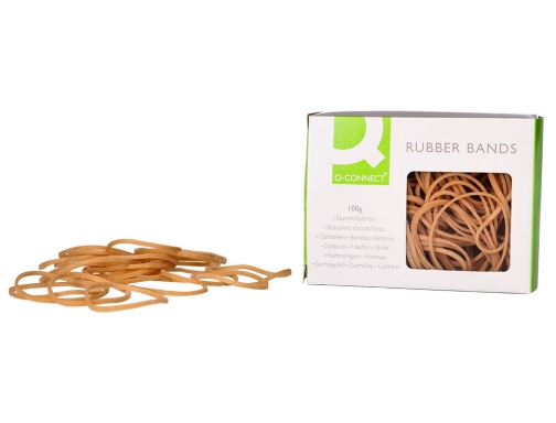 Gomillas elasticas Qconnect 100 gr numero 6 60 x 2 mm KF14694, imagen 5 mini