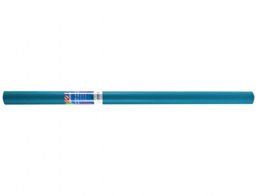 Papel kraft Liderpapel azul turquesa rollo 25x1 mt 59137, imagen 2 mini