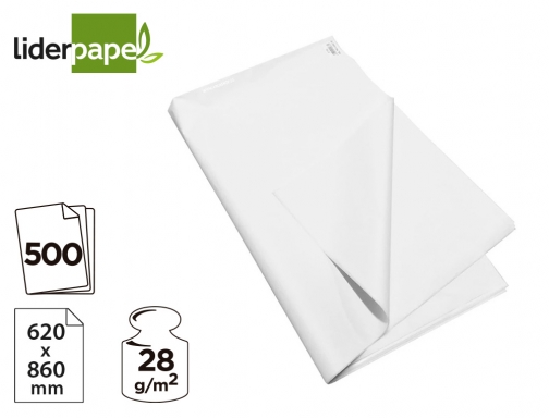 Papel manila blanco 62x86 cm paquete de 500 hojas Blanca 05651, imagen 4 mini