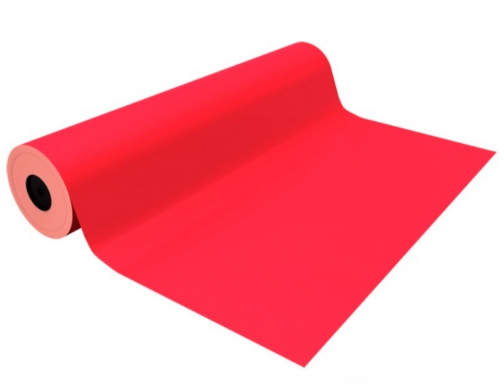 Papel de regalo Basika metalizado rojo bobina ancho 31 cm longitud 80 91101100, imagen 2 mini