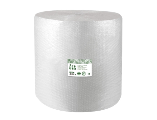 Plastico burbuja Liderpapel ecouse 1x50m 30% de plastico reciclado 166168, imagen 3 mini