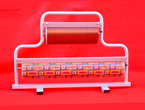 Portarrollo metal mostrador corta papel para bobinas de 62-31 cm Blanca MOD. I-2, imagen 2 mini