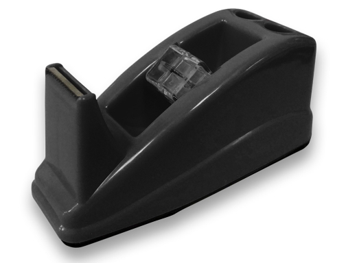 Portarrollo sobremesa Q-connect plastico para cinta de 33 mt color negro 135x58x60 KF11388, imagen 2 mini