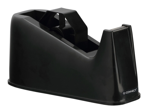 Portarrollo sobremesa Q-connect plastico para cintas de 33 y 66 mt color KF11010 , negro, imagen 3 mini