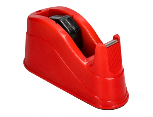 Portarrollo sobremesa Q-connect plastico para cintas de 66 mt color rojo 220x100x70 KF11390, imagen 5 mini