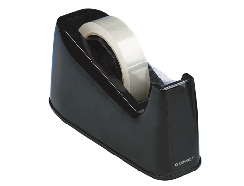 Portarrollo sobremesa Q-connect plastico para cintasde 33 y 66 mt color negro KF11010, imagen 2 mini