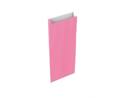 Sobre papel Basika celulosa rosa con fuelle xs 120x250x30 mm paquete de 02032004, imagen 2 mini