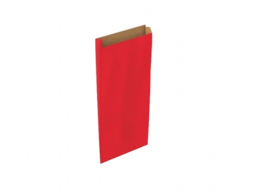 Sobre papel Basika kraft rojo con fuelle xs 120x250x30 mm paquete de 02017002, imagen 2 mini