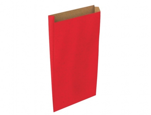 Sobre papel Basika kraft rojo con fuelle m 200x350x60 mm paquete de 02019002, imagen 2 mini