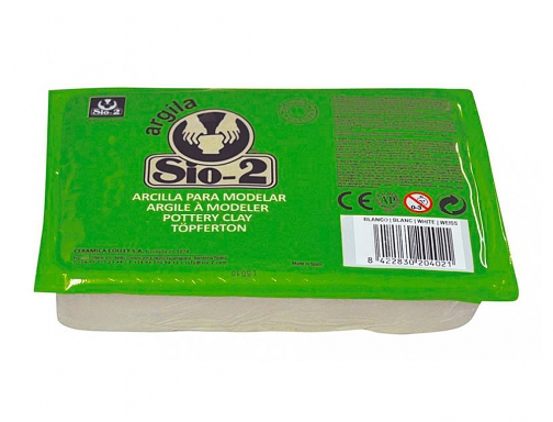 Arcilla argila Sio-2 color blanco paquete de 1,5 kg 204400011000, imagen 2 mini