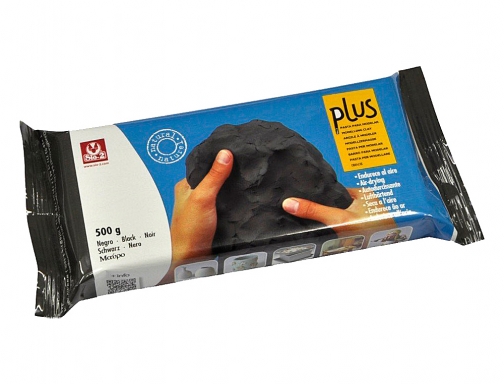 Pasta de modelar cermica color negro, Sio2 seca al aire, imagen 2 mini