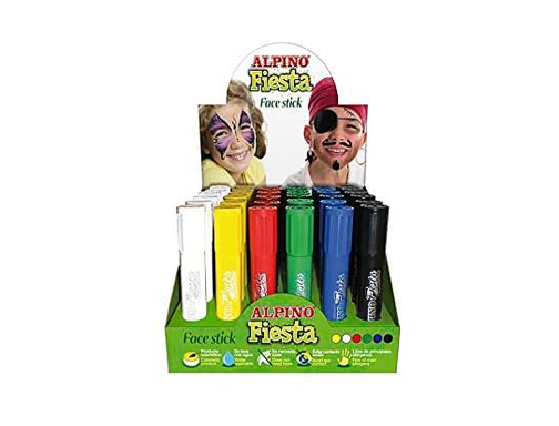 Barra maquillaje Alpino fiesta face stick expositor de 36 unidades colores surtidos DL000075, imagen 2 mini