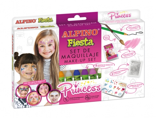 Barra de maquillaje Alpino princesa caja de 6 unidades colores surtidos DL000104, imagen 3 mini