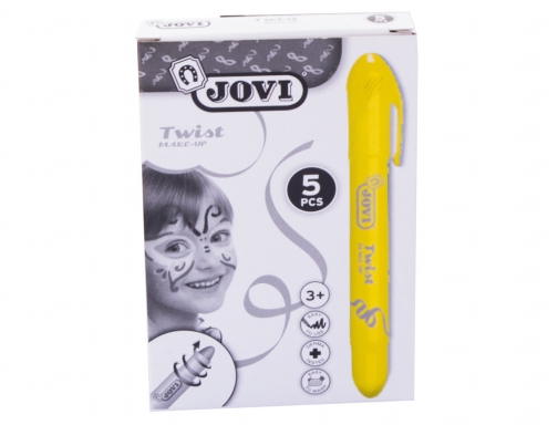Barra de maquillaje Jovi twist make-up amarillo caja de 5 unidades 19102, imagen 2 mini