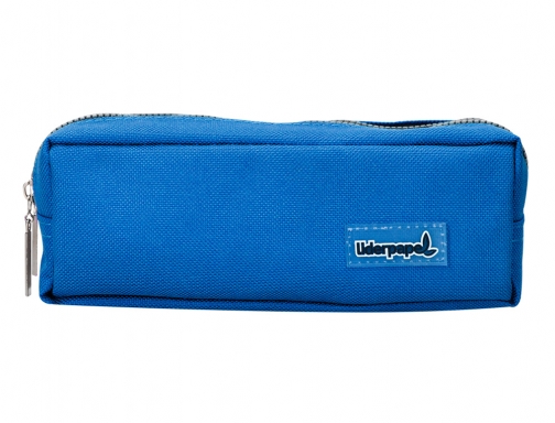 Bolso escolar Liderpapel portatodo rectangular 2 bolsillos azul 185x55x70 mm 162653, imagen 3 mini