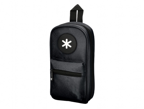 Bolso escolar portatodo Antartik forma de mochila con bolsillo y 4 departamentos TK51 , negro, imagen 5 mini