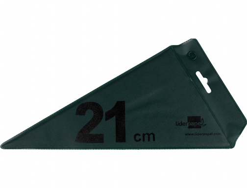 Cartabon Liderpapel 21 cm acrilico verde 43375, imagen 3 mini