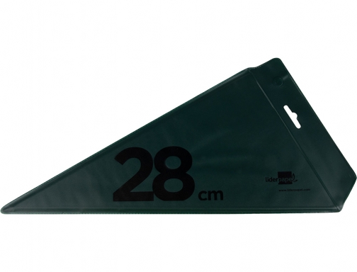 Cartabon Liderpapel 28 cm acrilico verde 43377, imagen 3 mini