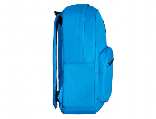Cartera Antartik mochila con asa y bolsillo frontal concremallera color azul 320x140x430 TK20, imagen 4 mini