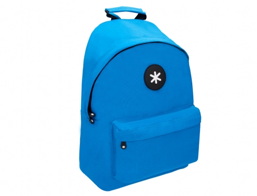 Cartera Antartik mochila con asa y bolsillos con cremallera color azul 310x160x410 TK26, imagen 3 mini