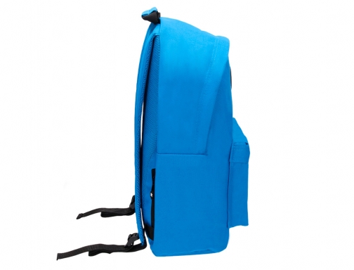 Cartera Antartik mochila con asa y bolsillos con cremallera color azul 310x160x410 TK26, imagen 4 mini