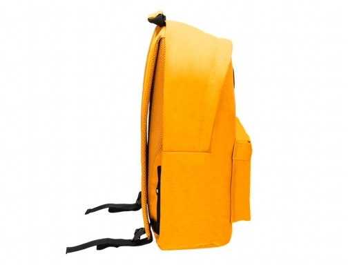 Cartera Antartik mochila con asa y bolsillos con cremallera color mostaza 310x160x410 TK27, imagen 4 mini