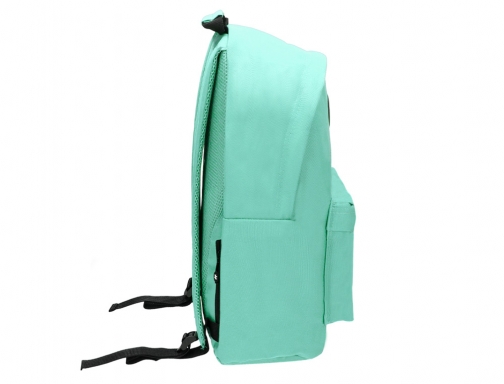 Cartera Antartik mochila con asa y bolsillos con cremallera color verde menta TK29, imagen 4 mini