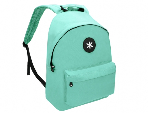 Cartera Antartik mochila con asa y bolsillos con cremallera color verde menta TK29, imagen 5 mini