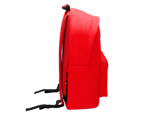 Cartera Antartik mochila con asa y bolsillos con cremallera color rojo 310x160x410 TK41, imagen 4 mini